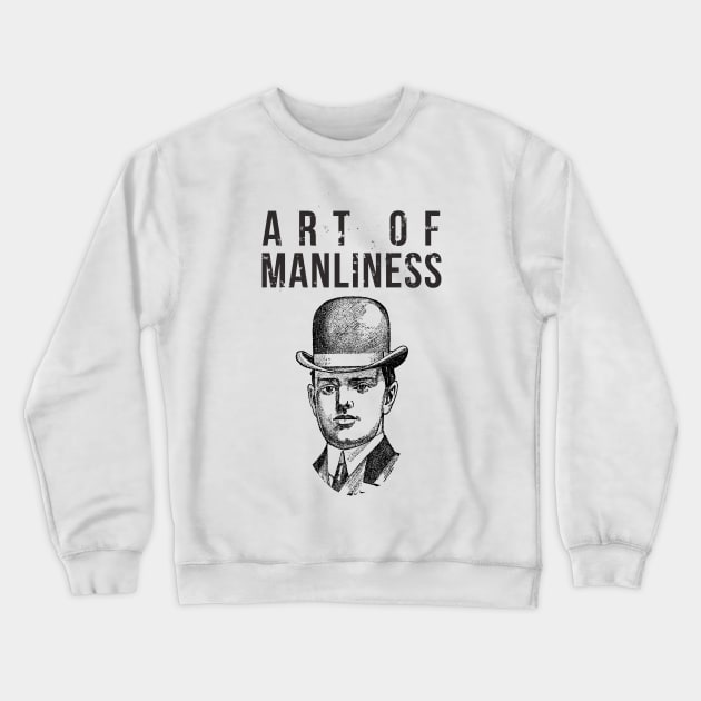 Art of Manliness Crewneck Sweatshirt by PopCycle